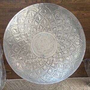 Intricate Silver Decorative Bowl